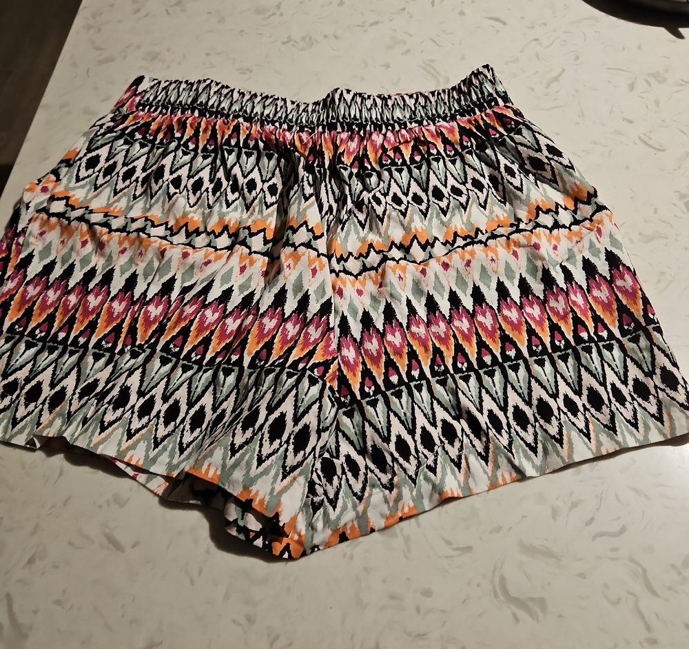 Vibrant High Waist Patterned Women's Shorts